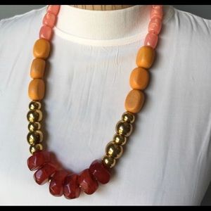 Multicolored statement necklace